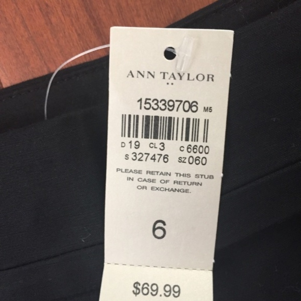 NWT Ann Taylor Signature Cropped Leg Pants 6 - Picture 4 of 7